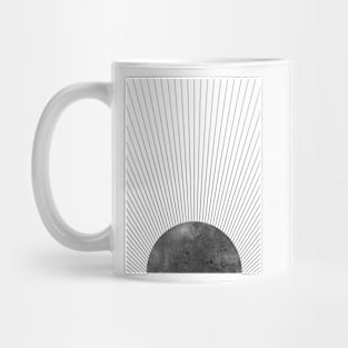 Abstract black sun Mug